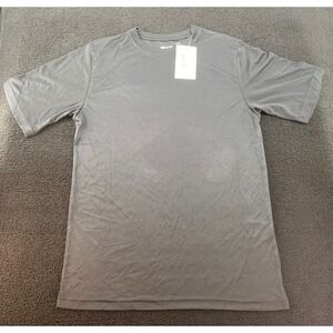 Team 365‎ Mens Athletic T Shirt Black Short Sleeve Crew Neck Polyester Size S